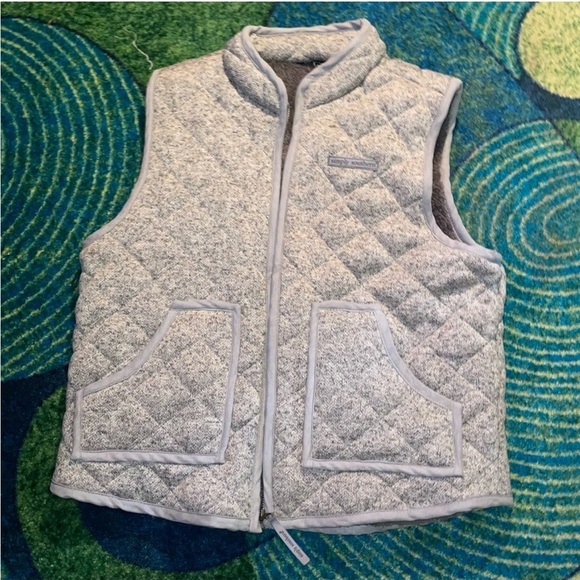 Simply Southern Quilted Gray Vest - Picture 1 of 5